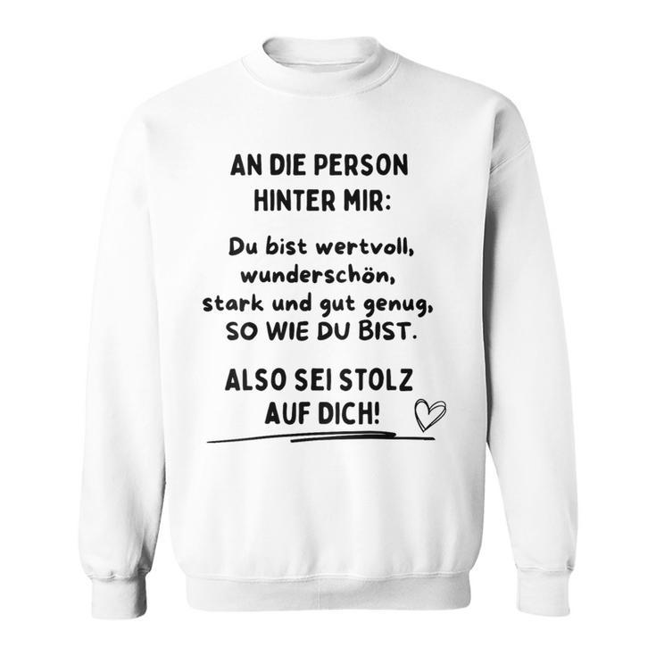 Du Bist Gut Genug Gray Sweatshirt