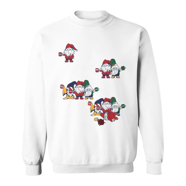 Ein Glühwein Swei Glühwein Wichtel Christmas Long-Sleeved Sweatshirt