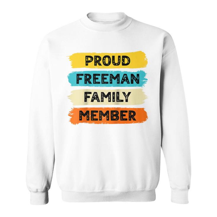 Freeman Retro Freeman Nachname Freeman Raglan Sweatshirt