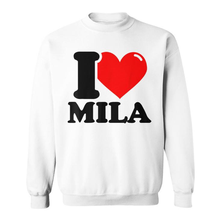 Ich Liebe Mila German Langu Gray Sweatshirt