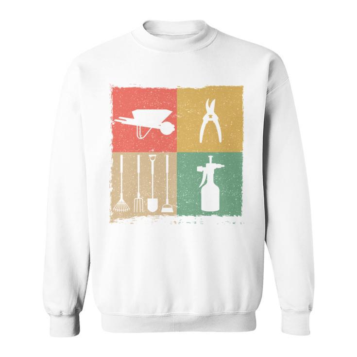 Retro Garden Tool Gardening For Gardeners Sweatshirt