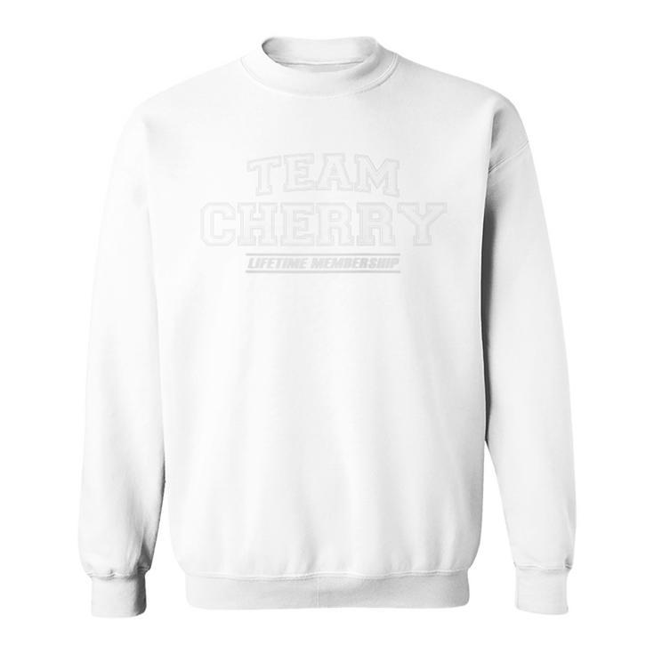 Team Cherry Proud Family Name Surname Raglan Sweatshirt