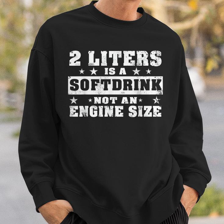 2 Litre Soft Drink Engine Size 8 Engine Size Sweatshirt Geschenke für Ihn