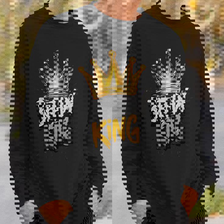 Birthday King With Crown Birthday Party Sweatshirt Gifts for Him
