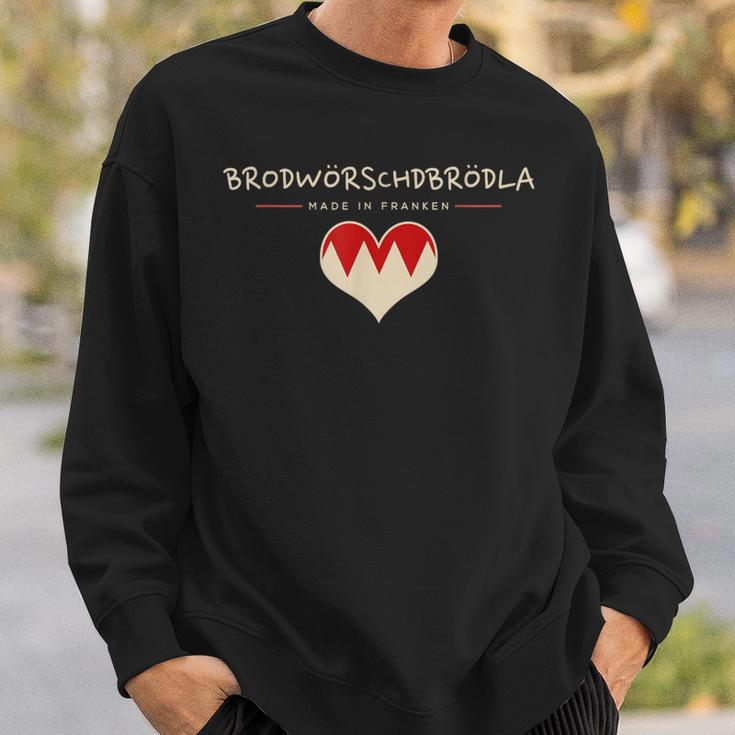 Brodwörschdbrödla Fränggisch Fränkisch Franken Sweatshirt Geschenke für Ihn