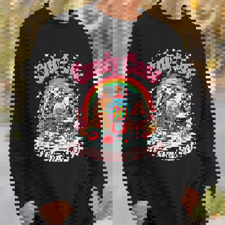 Candy Cane Christmas Crew House Candy Security Candyland Sweatshirt Gifts for Him