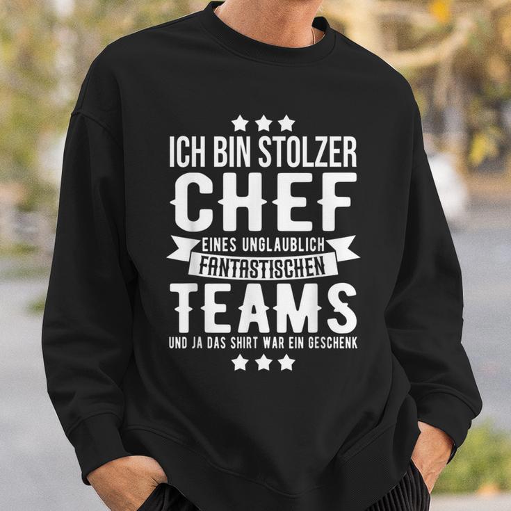 Chef Saying Ich Bin Stolzer Chef Eines Fantastische Teams S Sweatshirt Geschenke für Ihn