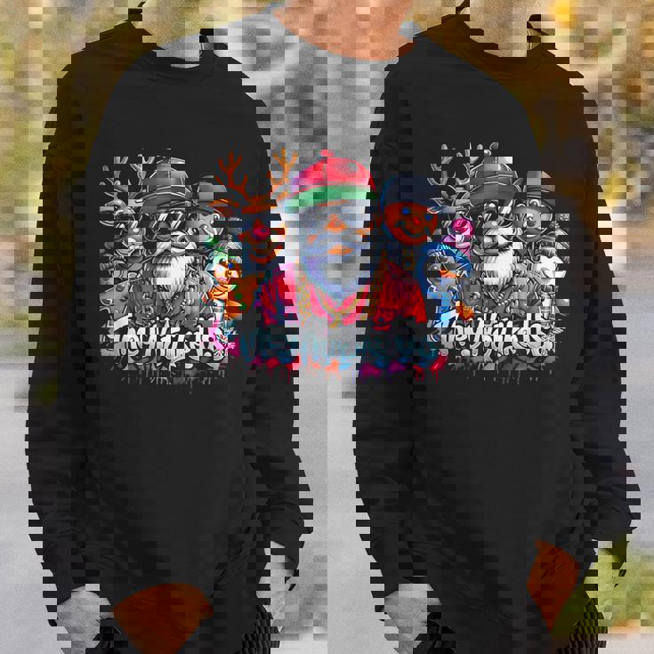 Christmas African Santa They Not Like Us Merry Christmas Day Sweatshirt Gifts for Him