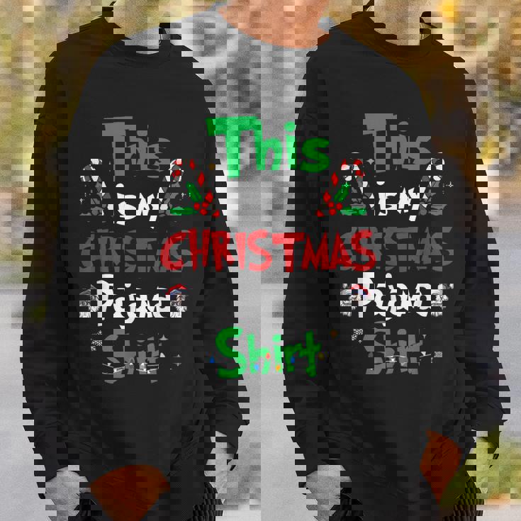 This Is My Christmas Pajama Christmas Matching Pajamas Sweatshirt Gifts for Him