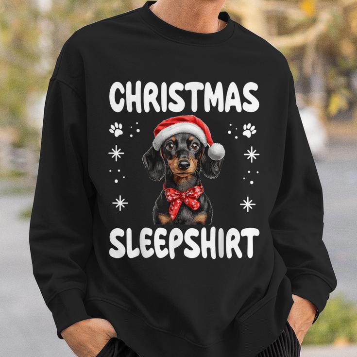 Dachshund Wiener Doxie Dog Nightdress Pyjamas Christmas Sweatshirt Geschenke für Ihn