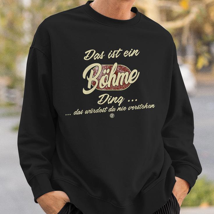 Damen Das Ist Ein Böhme Ding Lustiges Familie Böhme Mit-Ausschnitt Sweatshirt Geschenke für Ihn