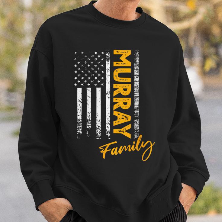 Damen Usa Murray Familienname Murray Nachname Murray Mit-Ausschnitt Sweatshirt Geschenke für Ihn