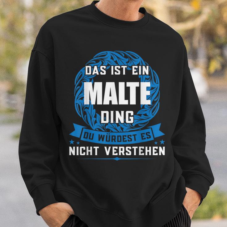 Das Ist Ein Malte Dingorname Sweatshirt Geschenke für Ihn