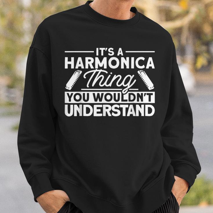 Das Ist So Ein Harmonica Ding Musician S Sweatshirt Geschenke für Ihn