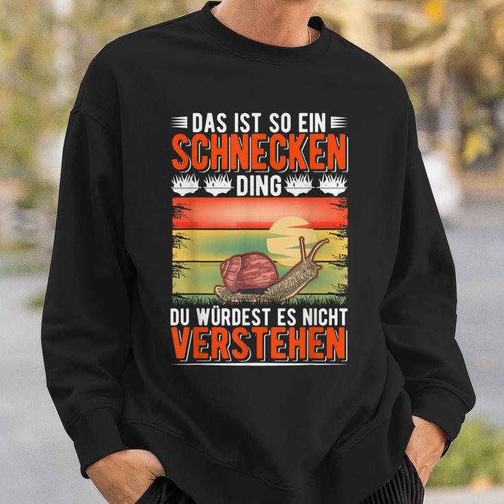 Das Ist So Ein Schnecken Ding Weinberg Snail Sweatshirt Geschenke für Ihn