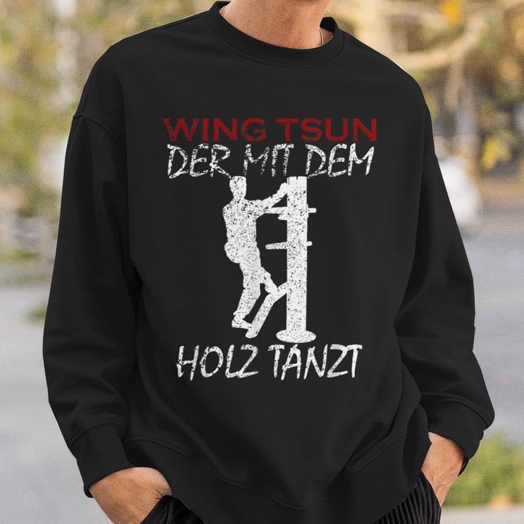 Der Mit Dem Holz Tanzt Martial Arts Training Wing Tsun Sweatshirt Geschenke für Ihn