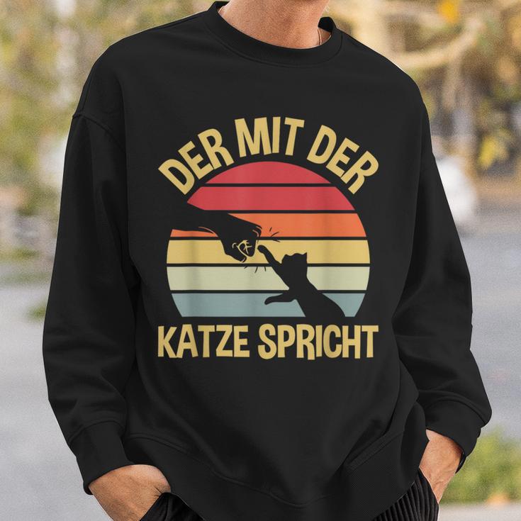 Der Mit Der Katze Speaks Cats Katzenpapa The Mit Cat Sweatshirt Geschenke für Ihn