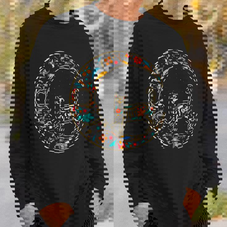 Dia De Los Muertos Chat Lune Sweater e Cadeaux pour lui