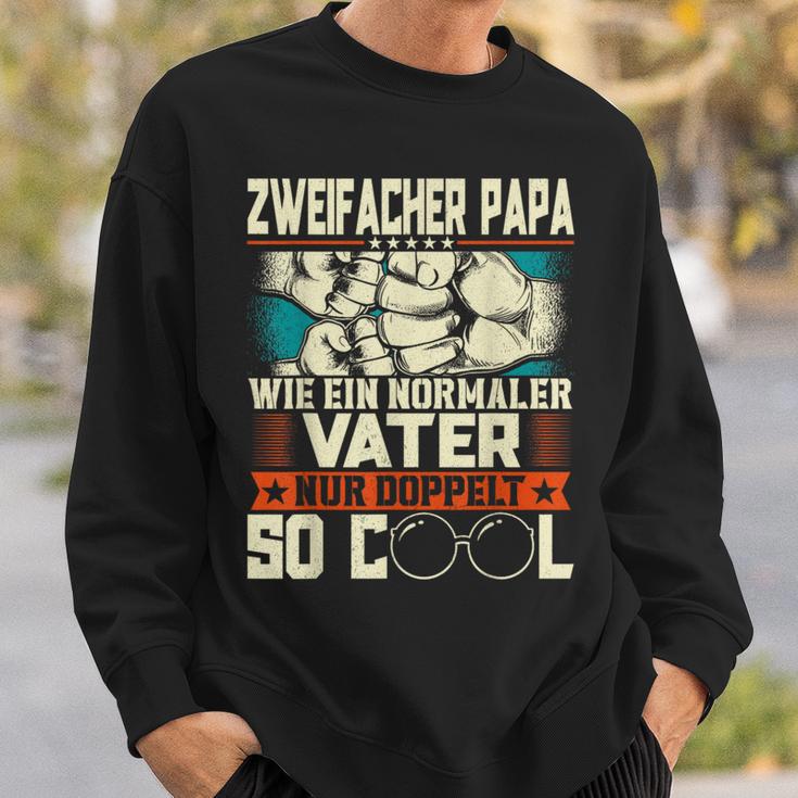 Double Father Papaon Zwei Kinder Sweatshirt Geschenke für Ihn