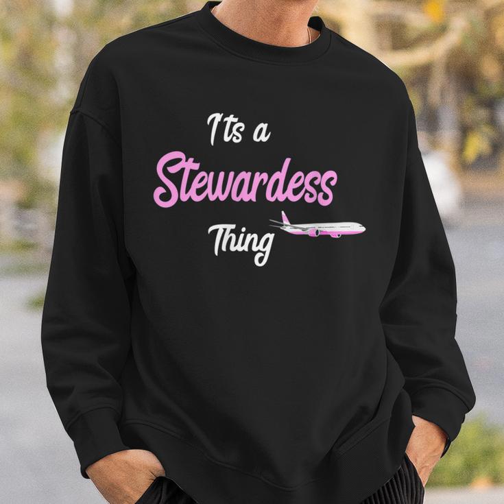 Es Ist Eine Stewardess-Ding Flugbegleiter Für Luftfahrtflugzeuge Sweatshirt Geschenke für Ihn