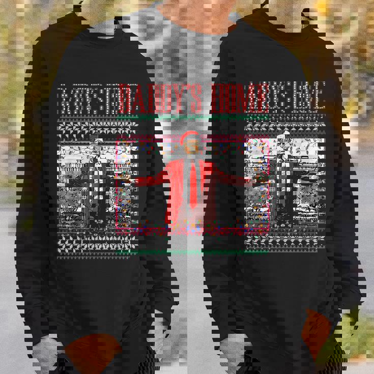 Daddy's Home Trump Ugly Christmas Sweater Xmas Pajamas Sweatshirt Gifts for Him