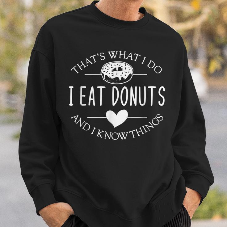 Das Ist Was Ich Essen Donuts Und Weiß Dinge German Sweatshirt Geschenke für Ihn