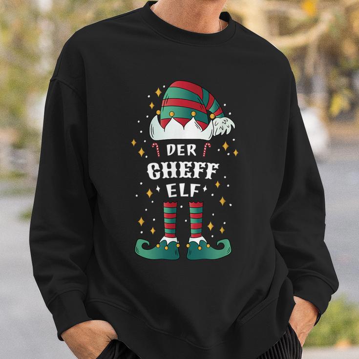 Elf Christmas Ich Bin Der Chef Elf Sweatshirt Geschenke für Ihn