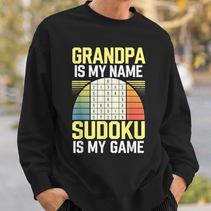 Grandpa Sudoku Sweatshirt Geschenke für Ihn