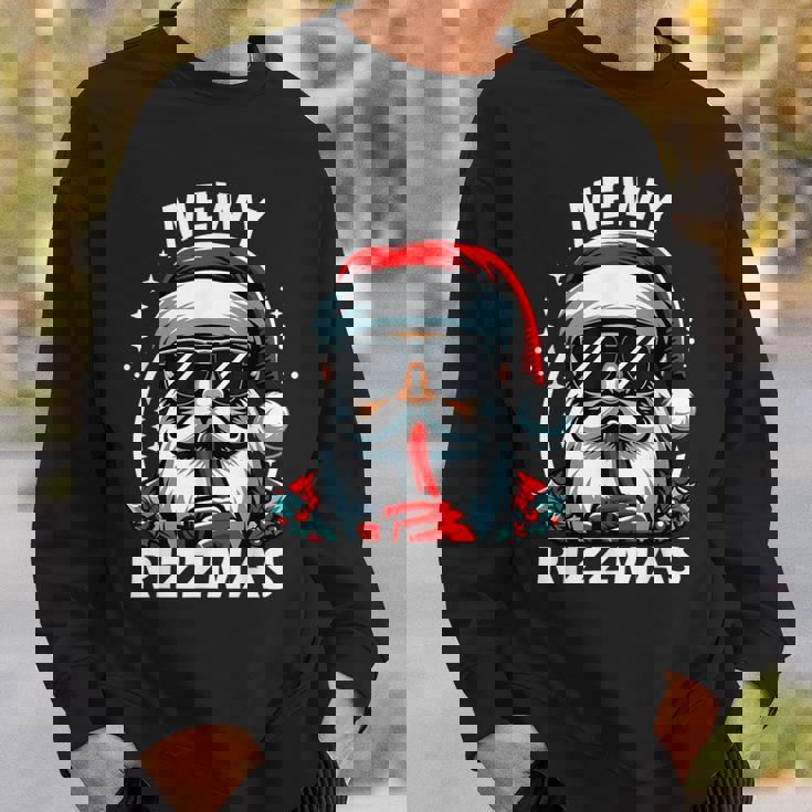 Mewy Rizzmas Santa Mewing Rizz Christmas Santa Sweatshirt Gifts for Him
