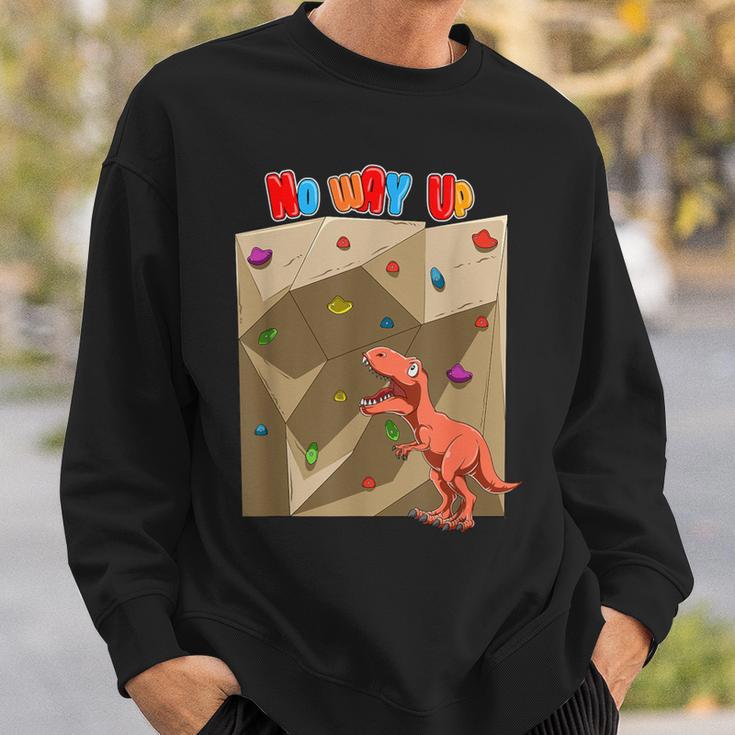 T-Rex Boulder Climbing Sweatshirt Geschenke für Ihn