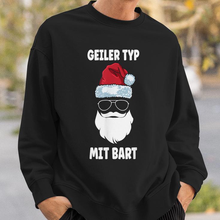 Geiler-Typmitbart Christmas Beard Sweatshirt Geschenke für Ihn