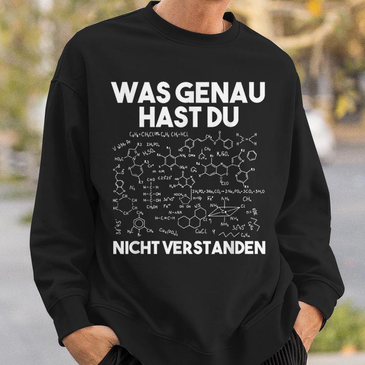 Was Genau Hast Du Nichterstanden Chemie Chemiker Laboratory Sweatshirt Geschenke für Ihn