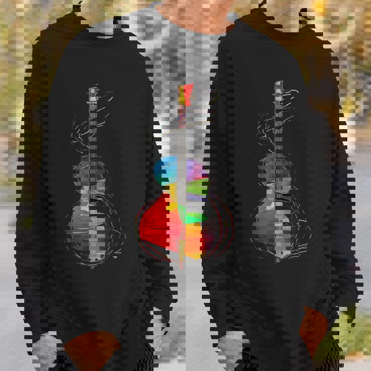 Guitar Music Instrument Motif Illustration Guitar Sweatshirt Gifts for Him