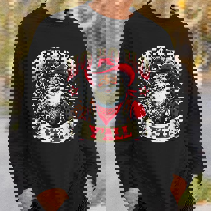 Holiday Cowboy Santa Country Western Christmas Spirit Sweatshirt Gifts for Him