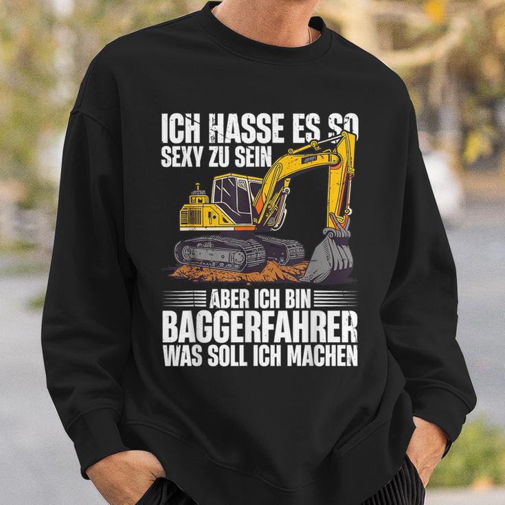 Ich Bin Baggerfahrer Construction Worker Digger Sweatshirt Geschenke für Ihn