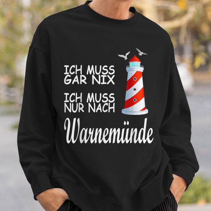 Ich Muss Nur Nach Warnemünde Sweatshirt Geschenke für Ihn