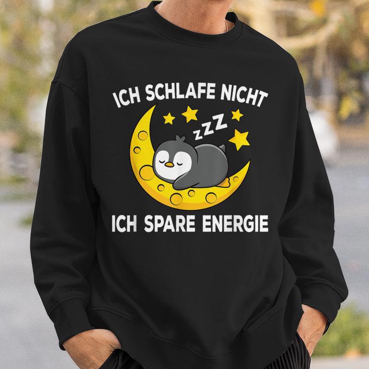 Ich Schlafe Nicht Ich Spare Energy Sleep Penguin Nightdress Sweatshirt Geschenke für Ihn