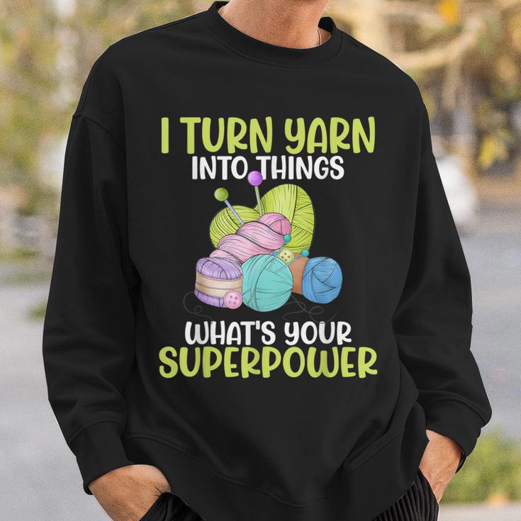 Icherwandle Garn In Dinge Was Ist Deine Superpower Crochet Sweatshirt Geschenke für Ihn