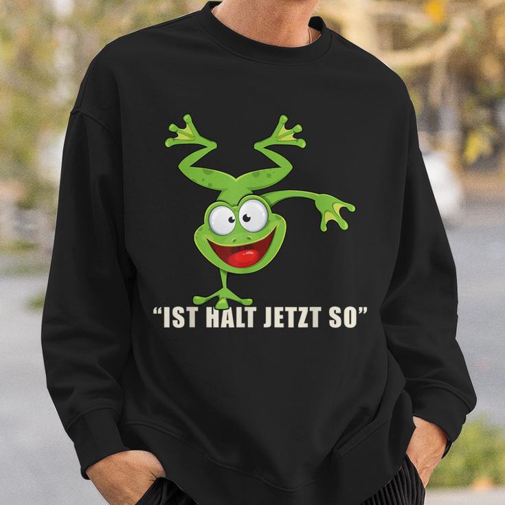 Ist Halt Jetzt So Da Kann Man Nichts Machen Frosch Sweatshirt Geschenke für Ihn