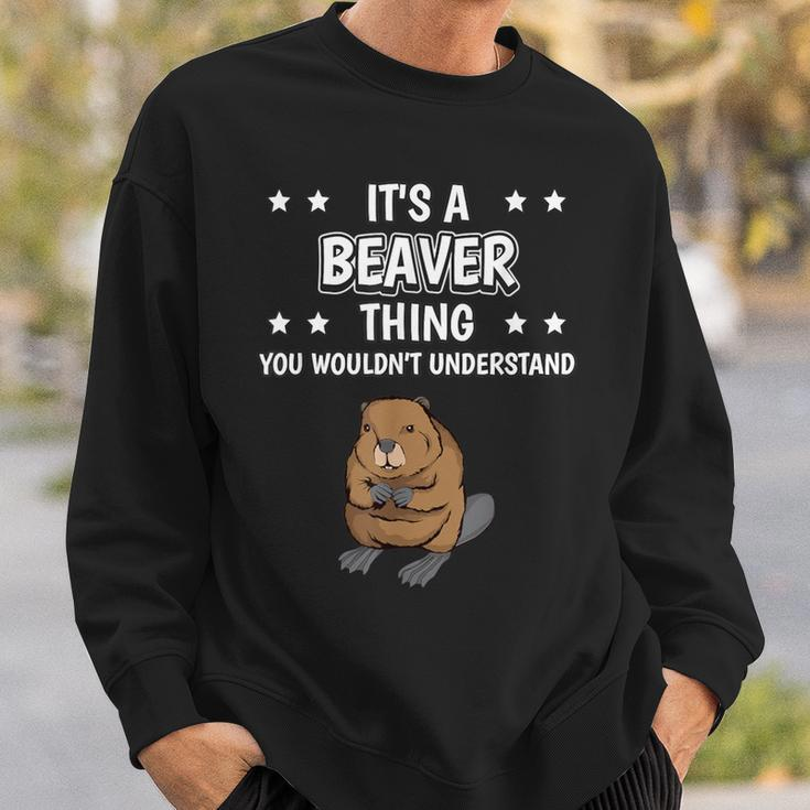 Ist So Ein Biber Ding Lustiger Spruch Biber Sweatshirt Geschenke für Ihn