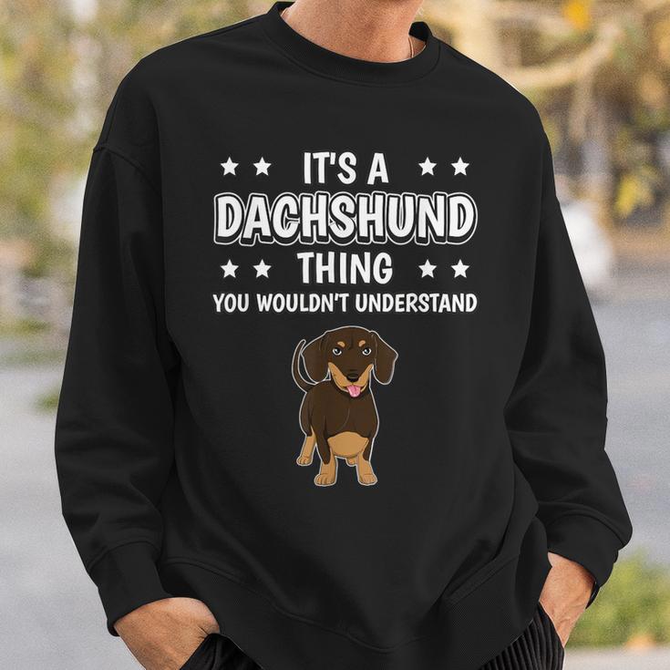 Ist So Ein Dackel Ding Lustiger Spruch Dackel Sweatshirt Geschenke für Ihn