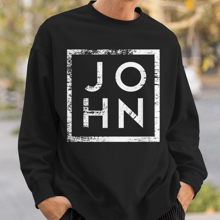 John Minimalism Sweatshirt Geschenke für Ihn