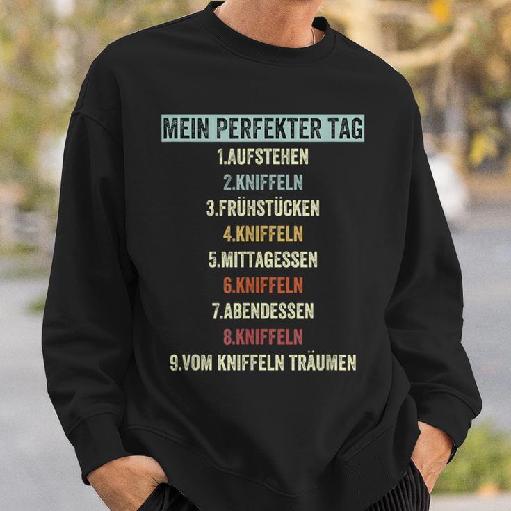 Kniffelintage Text For Cube Fans Mein Perfekt Tag Sweatshirt Geschenke für Ihn