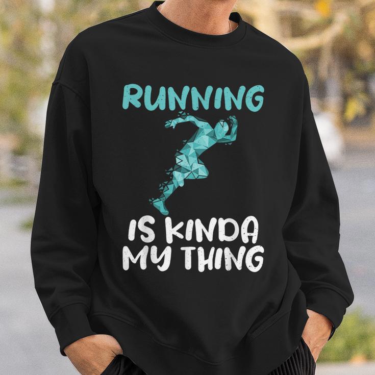 Laufen Ist Irgendwie Mein Ding Marathonläufer Sweatshirt Geschenke für Ihn