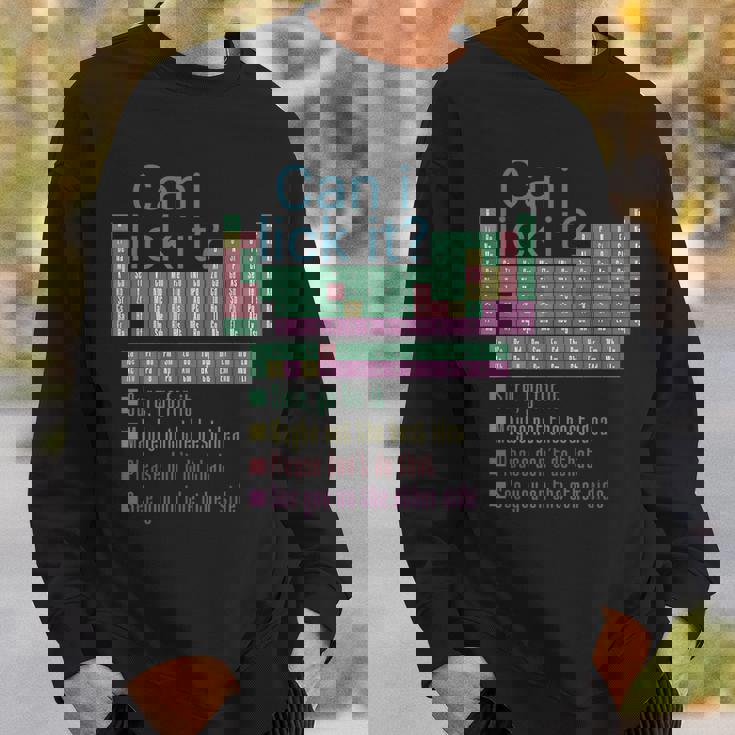 Can I Lick It Periodic Table Of Elements Sweatshirt Gifts for Him