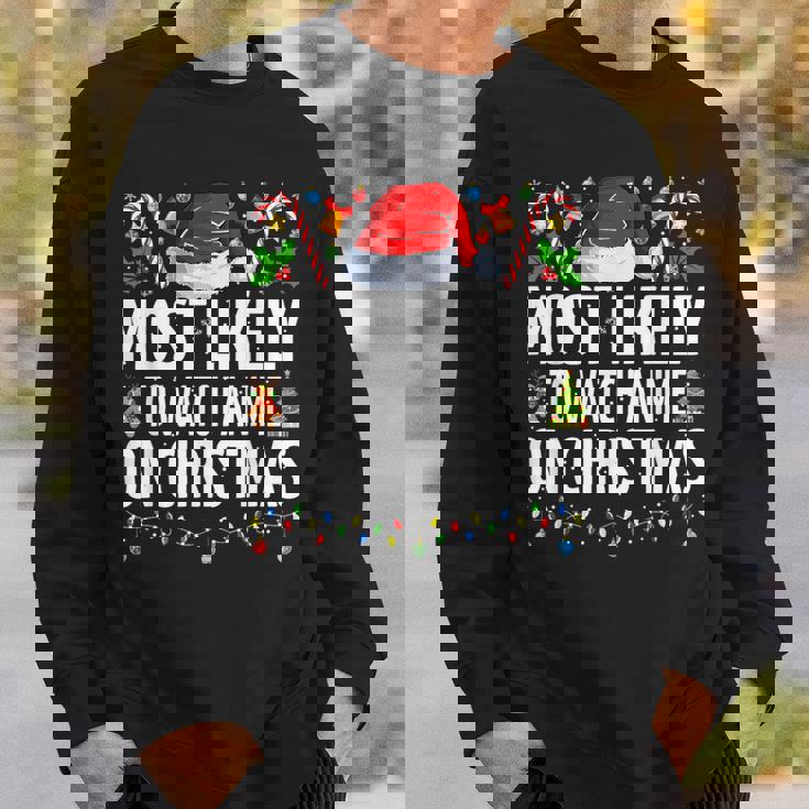 Most Likely To Watch Anime On Christmas Cool Anime Christmas Sweatshirt Gifts for Him