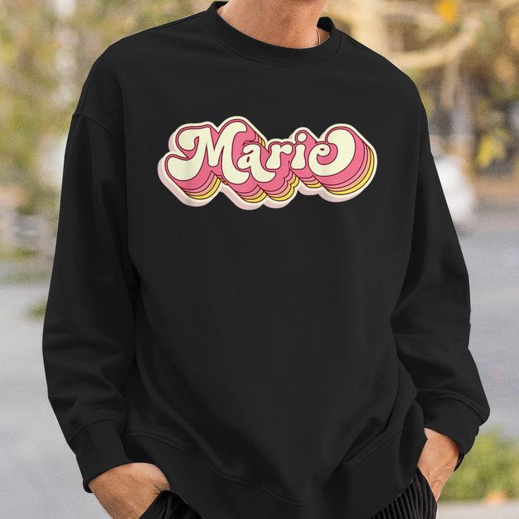 Marie Name Personalised First Name Surname Sweatshirt Geschenke für Ihn