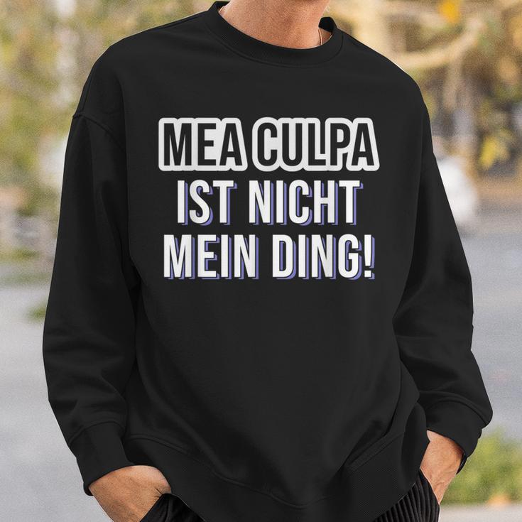 Mea Culpa Ist Nicht Mein Ding Satire S Sweatshirt Geschenke für Ihn