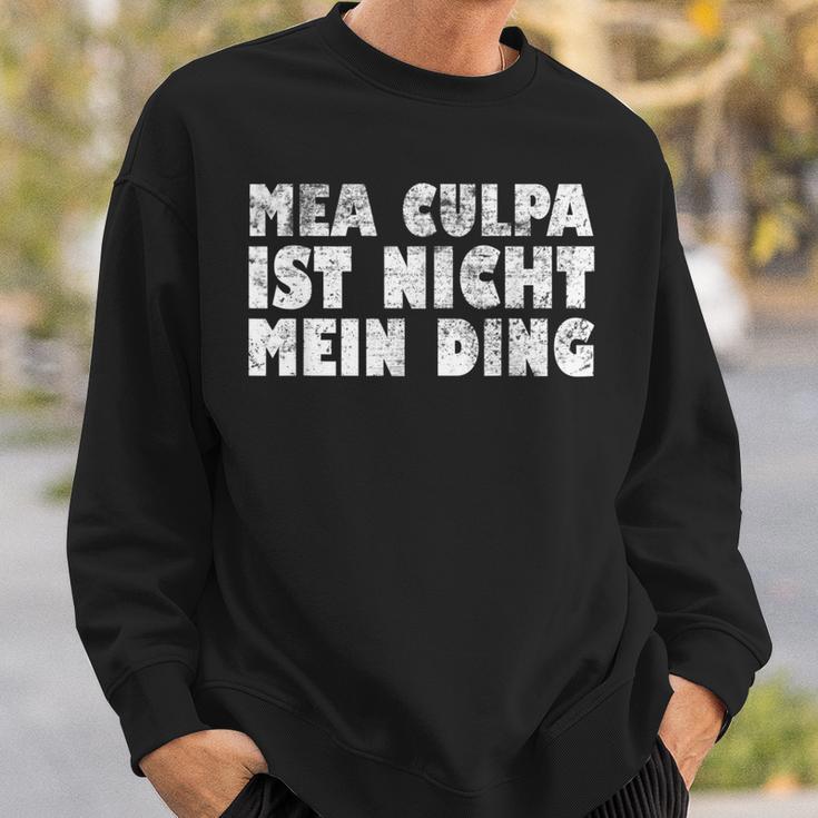 Mea Culpa Ist Nicht Mein Ding Schröder Satire Ex Chancellor S Sweatshirt Geschenke für Ihn