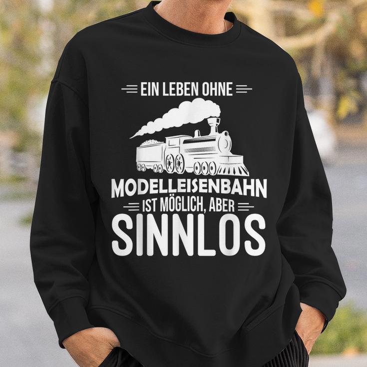 Model Railway Life Ohne Model Railway Sinnlos Railway Sweatshirt Geschenke für Ihn